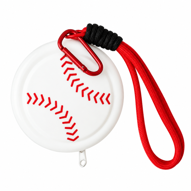 Double-Sided Silicone Ball Coin Purse with Wrist Strap