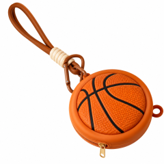 Double-Sided Silicone Ball Coin Purse with Wrist Strap