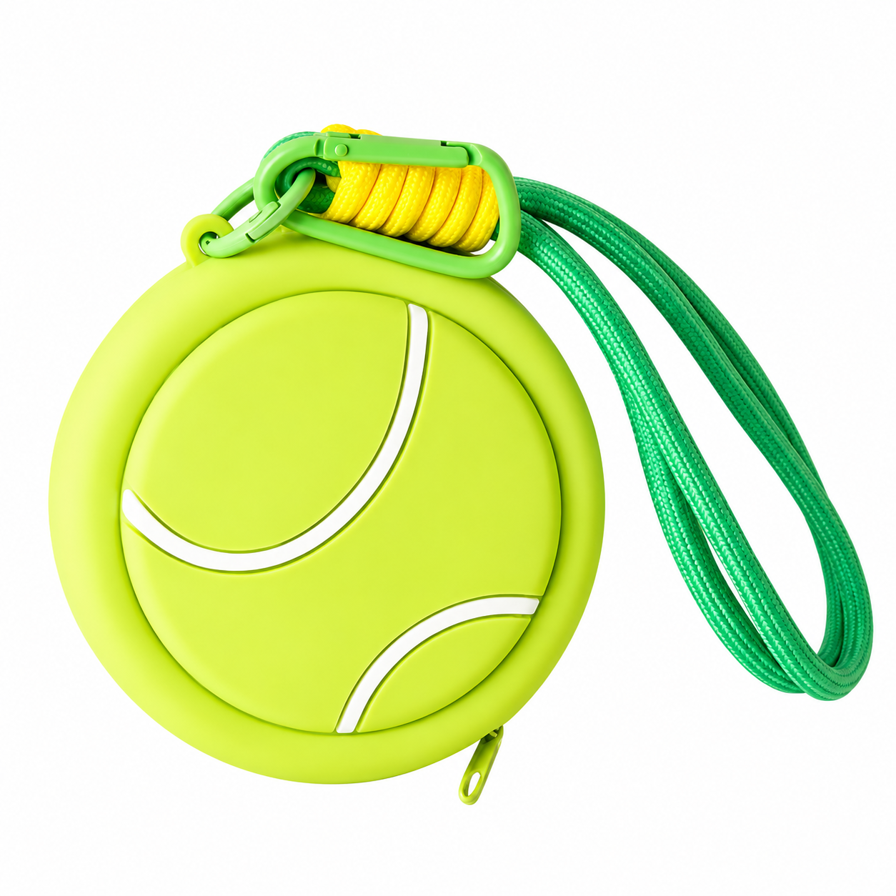 Double-Sided Silicone Ball Coin Purse with Wrist Strap
