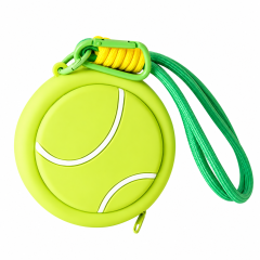 Double-Sided Silicone Ball Coin Purse with Wrist Strap
