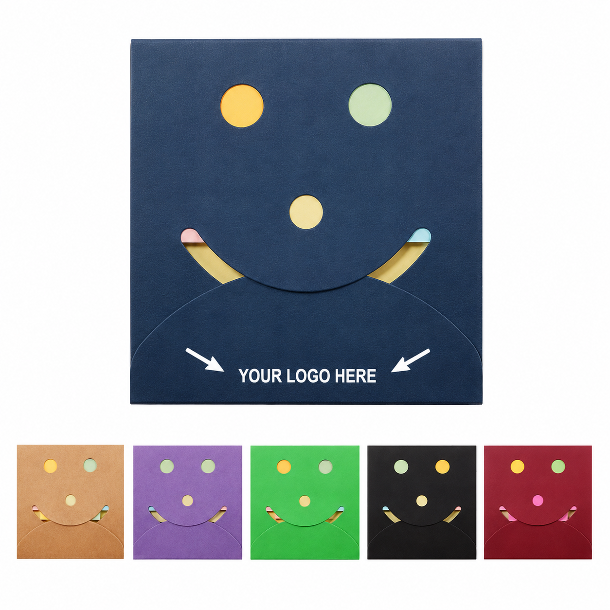 Eco-Friendly Smiley Face Sticky Note Set