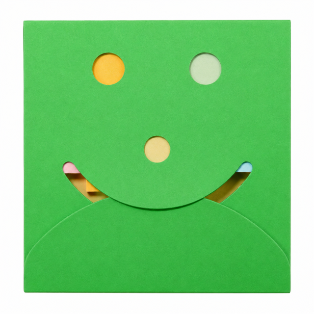 Eco-Friendly Smiley Face Sticky Note Set