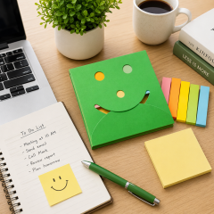 Eco-Friendly Smiley Face Sticky Note Set