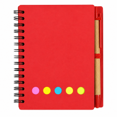 Eco Kraft Notebook With Sticky Notes