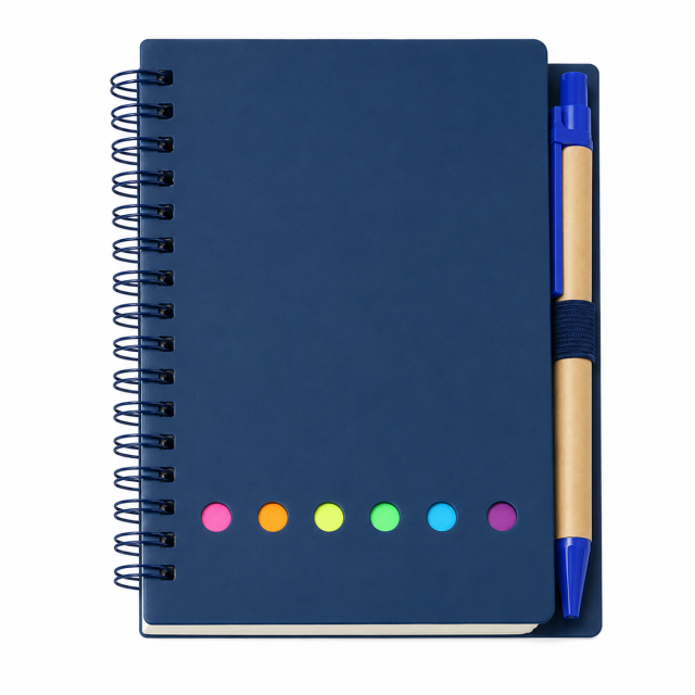 Eco Kraft Notebook With Sticky Notes