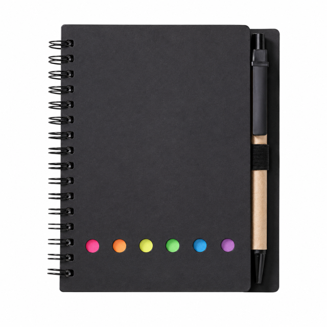 Eco Kraft Notebook With Sticky Notes