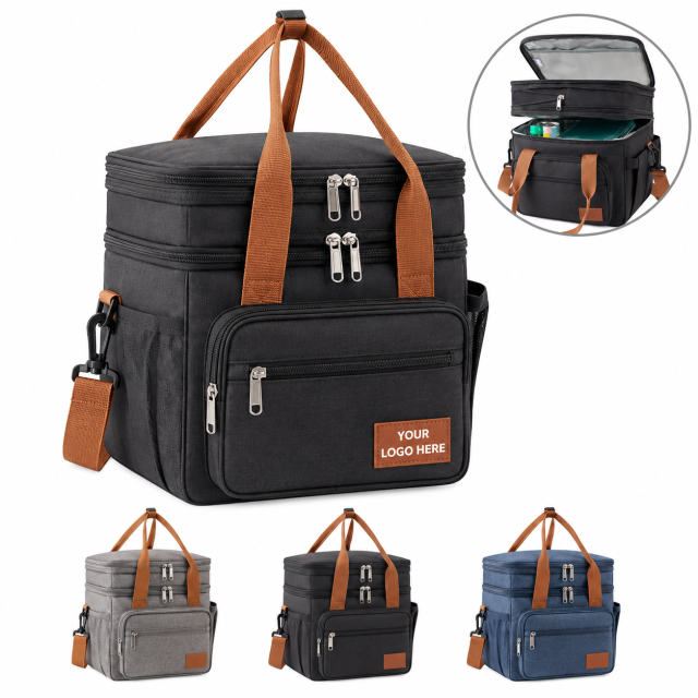 Expandable Double Layer Insulated Lunch Bag