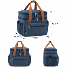 Expandable Double Layer Insulated Lunch Bag