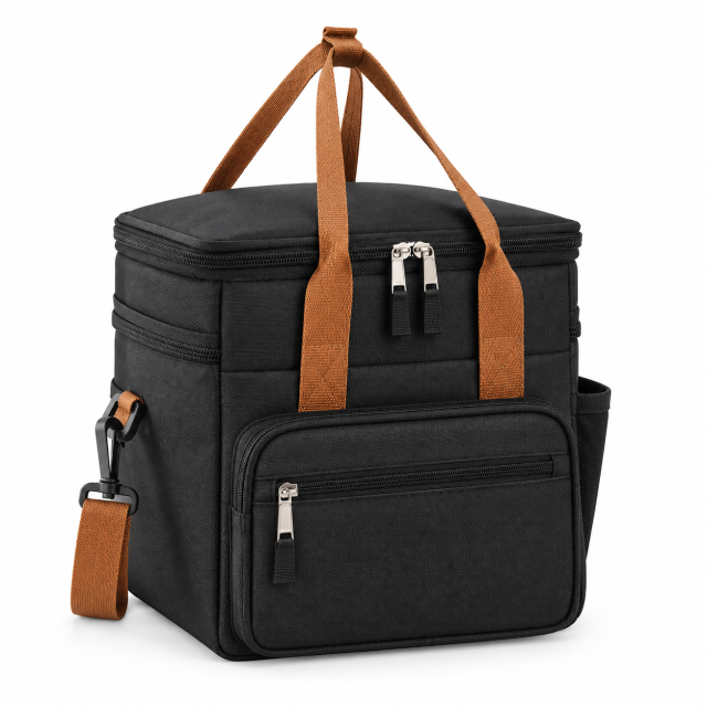 Expandable Double Layer Insulated Lunch Bag