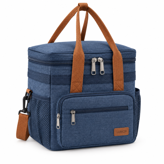 Expandable Double Layer Insulated Lunch Bag