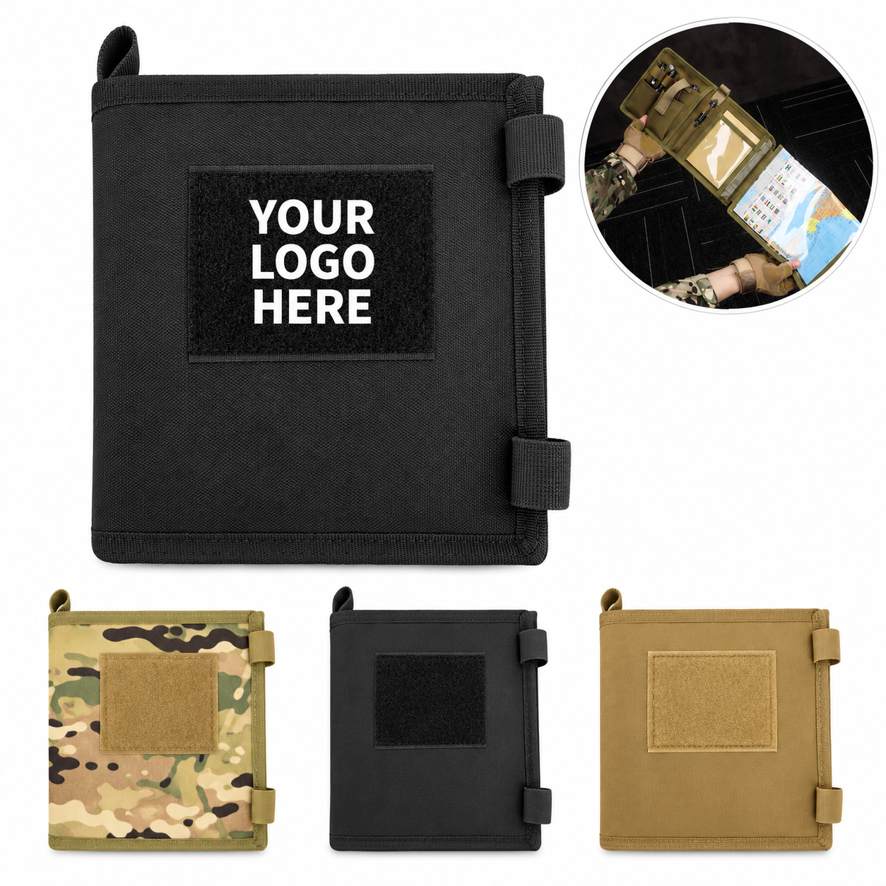 Foldable Canvas Waterproof Map Organizer Case