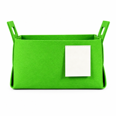 Foldable Felt Storage Basket With Side Handles