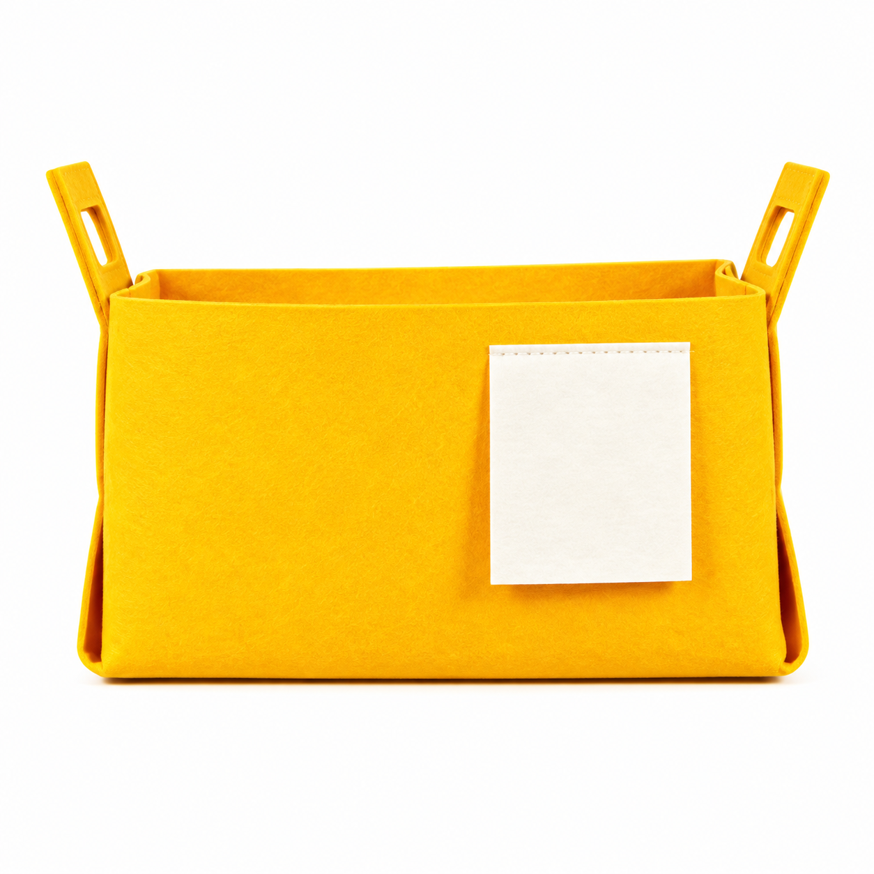 Foldable Felt Storage Basket With Side Handles