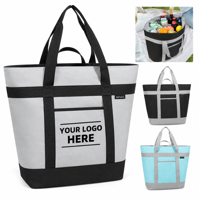 Foldable Insulated Cooler Bag with Aluminum Foil Lining