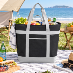 Foldable Insulated Cooler Bag with Aluminum Foil Lining
