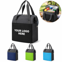 Foldable Insulated Oxford Polyester Cooler Tote with PEVA Lining