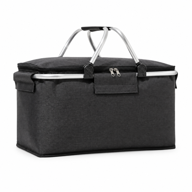 Foldable Oxford Insulated Picnic Cooler Basket