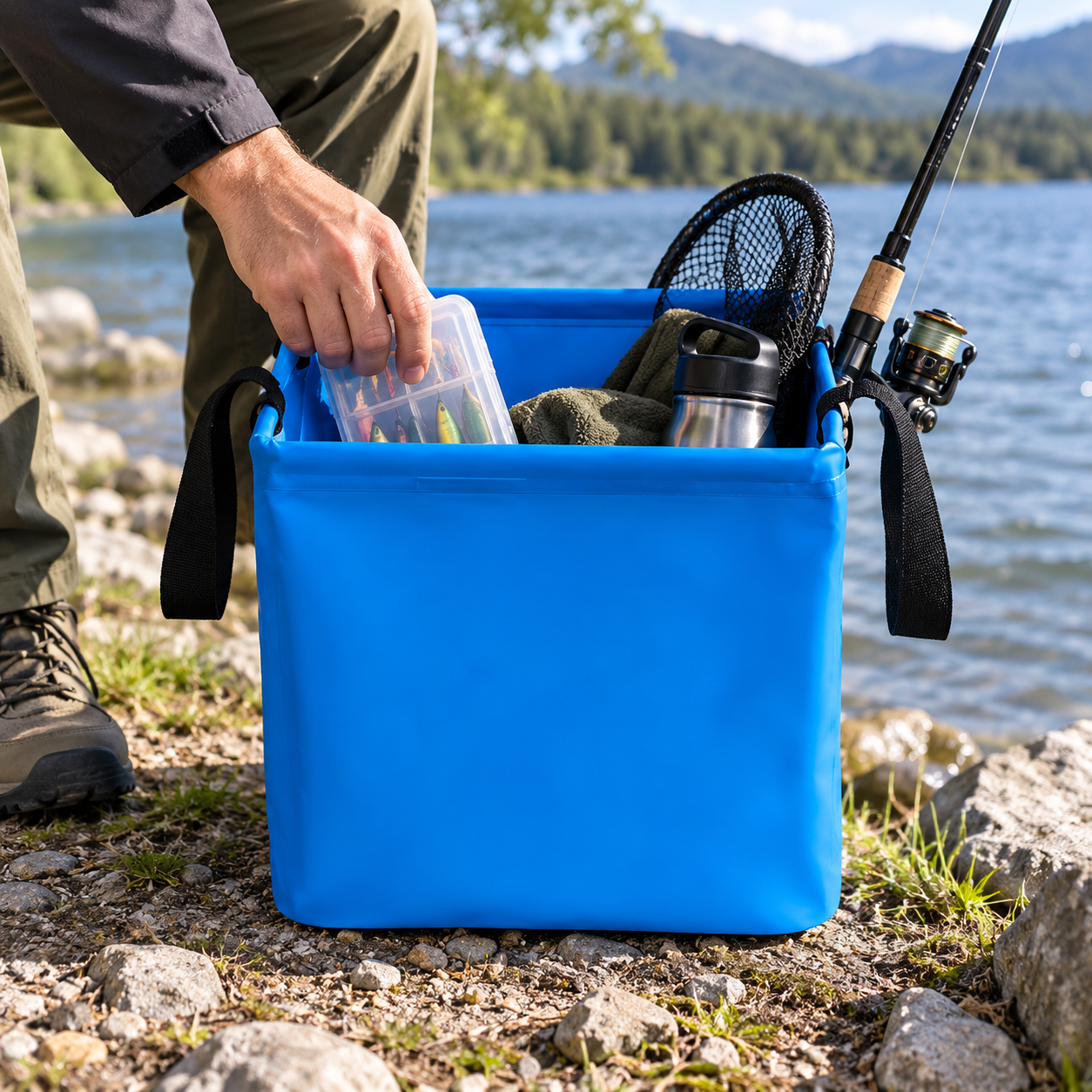 Foldable Waterproof Fishing Gear Storage Bag