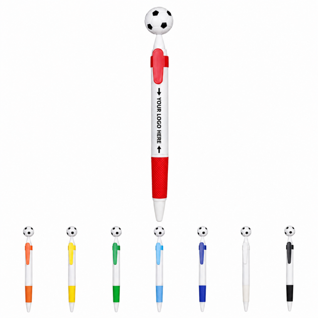 Football Shaped Ballpoint Pen With Clip