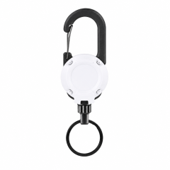 Heavy-Duty Retractable Steel Cable Keychain