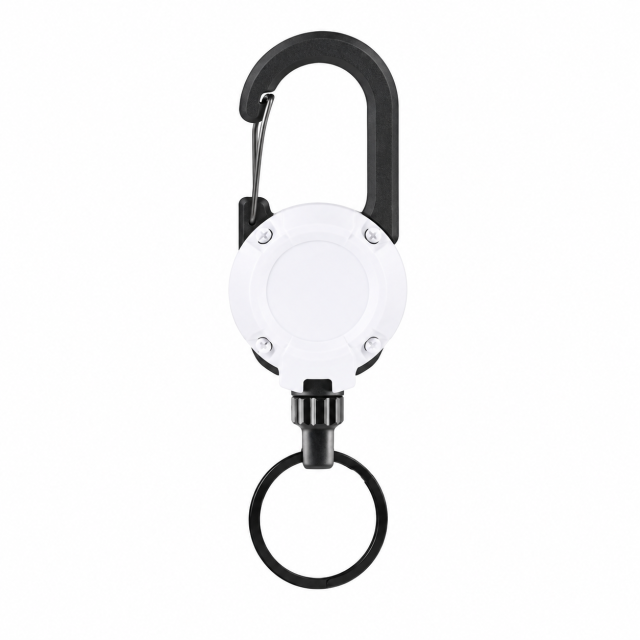 Heavy-Duty Retractable Steel Cable Keychain