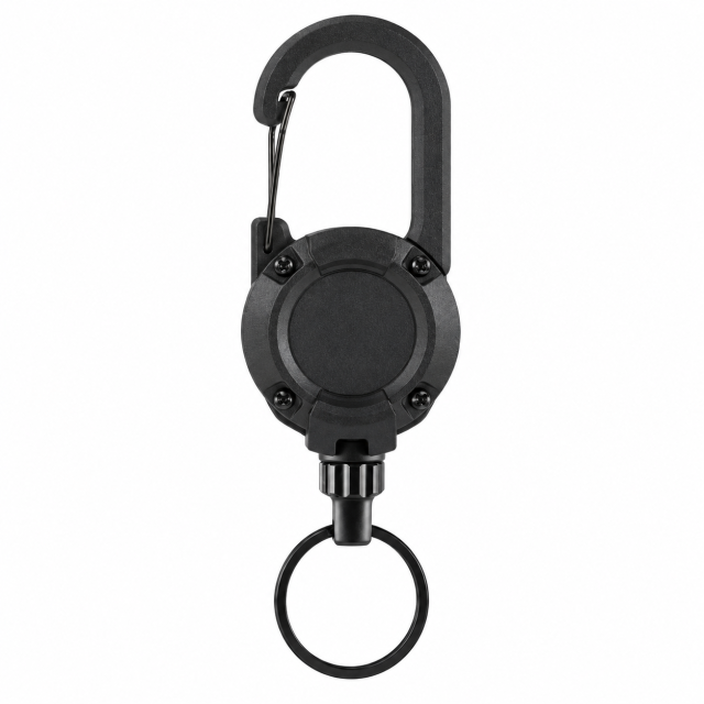 Heavy-Duty Retractable Steel Cable Keychain