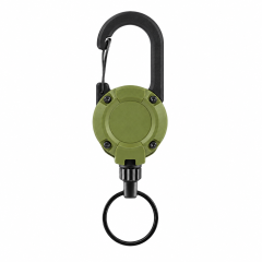 Heavy-Duty Retractable Steel Cable Keychain