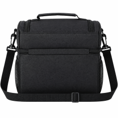 Insulated Dual Compartment Lunch Bag With Side Pockets