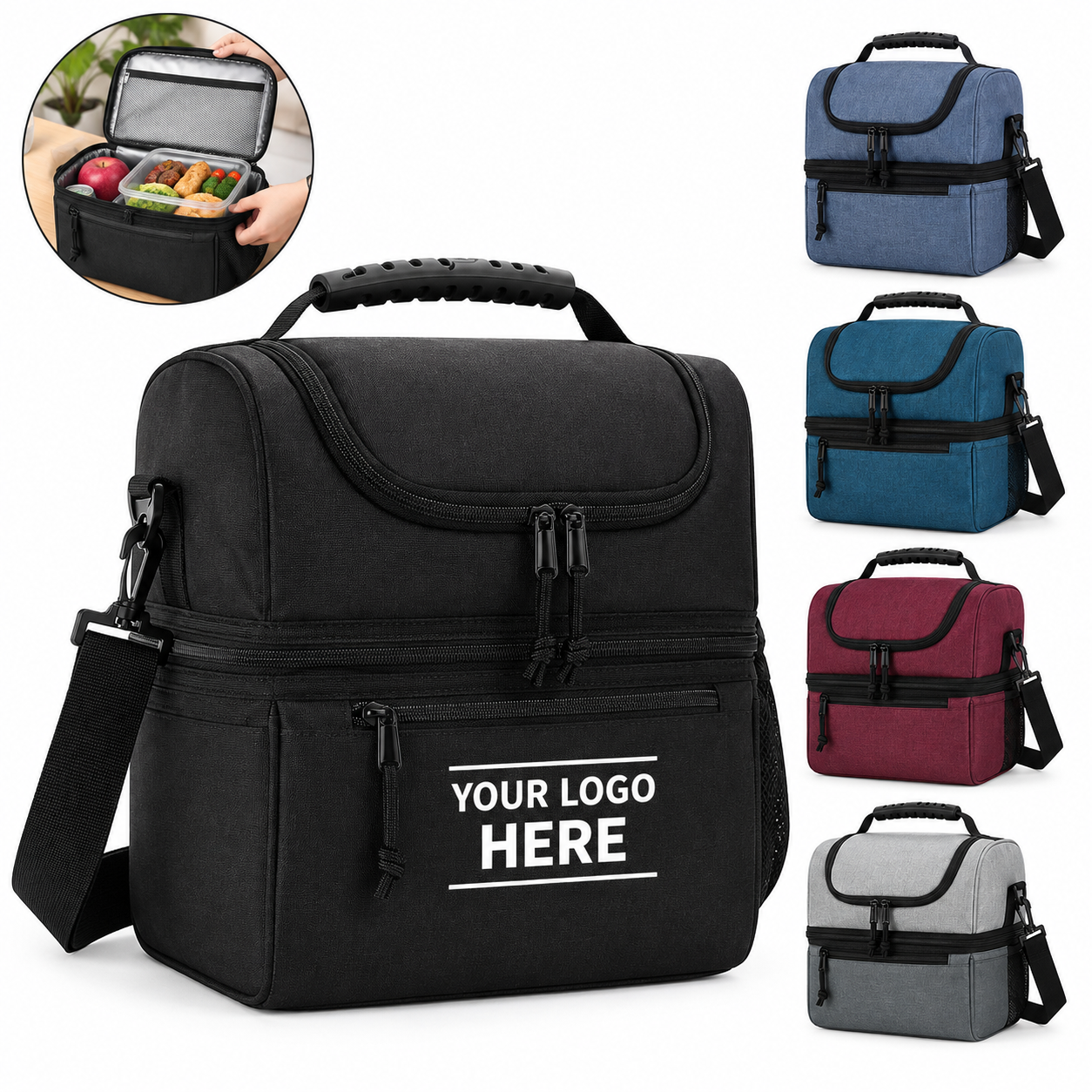 Insulated Oxford Lunch Bag