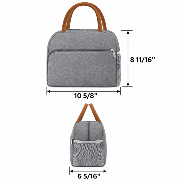 Insulated Oxford Lunch Tote Bag