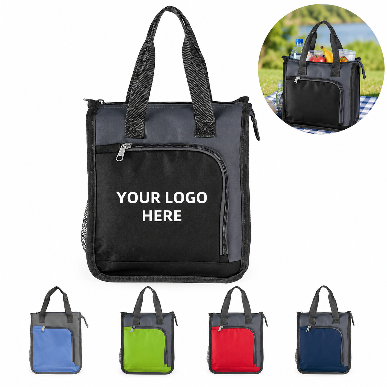 Insulated Oxford Thermal Lunch Cooler Bag