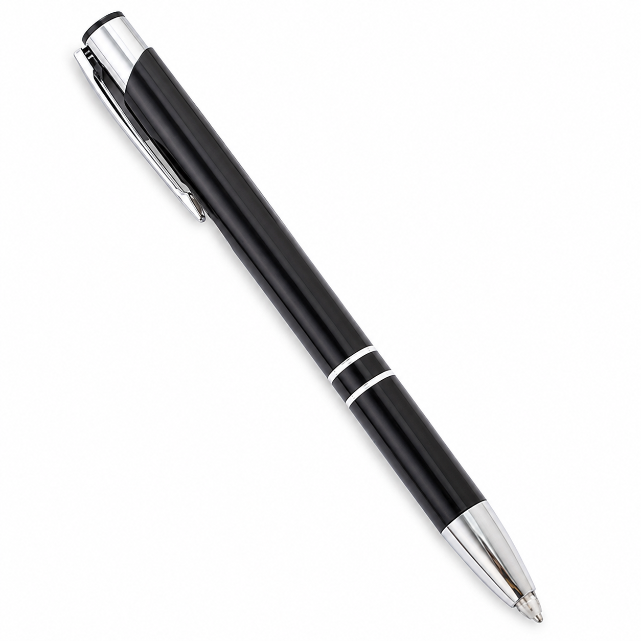 LED Lighted Tip Ballpoint Pen with Mini Flashlight