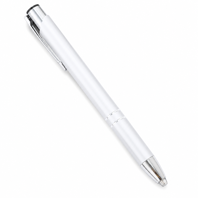 LED Lighted Tip Ballpoint Pen with Mini Flashlight