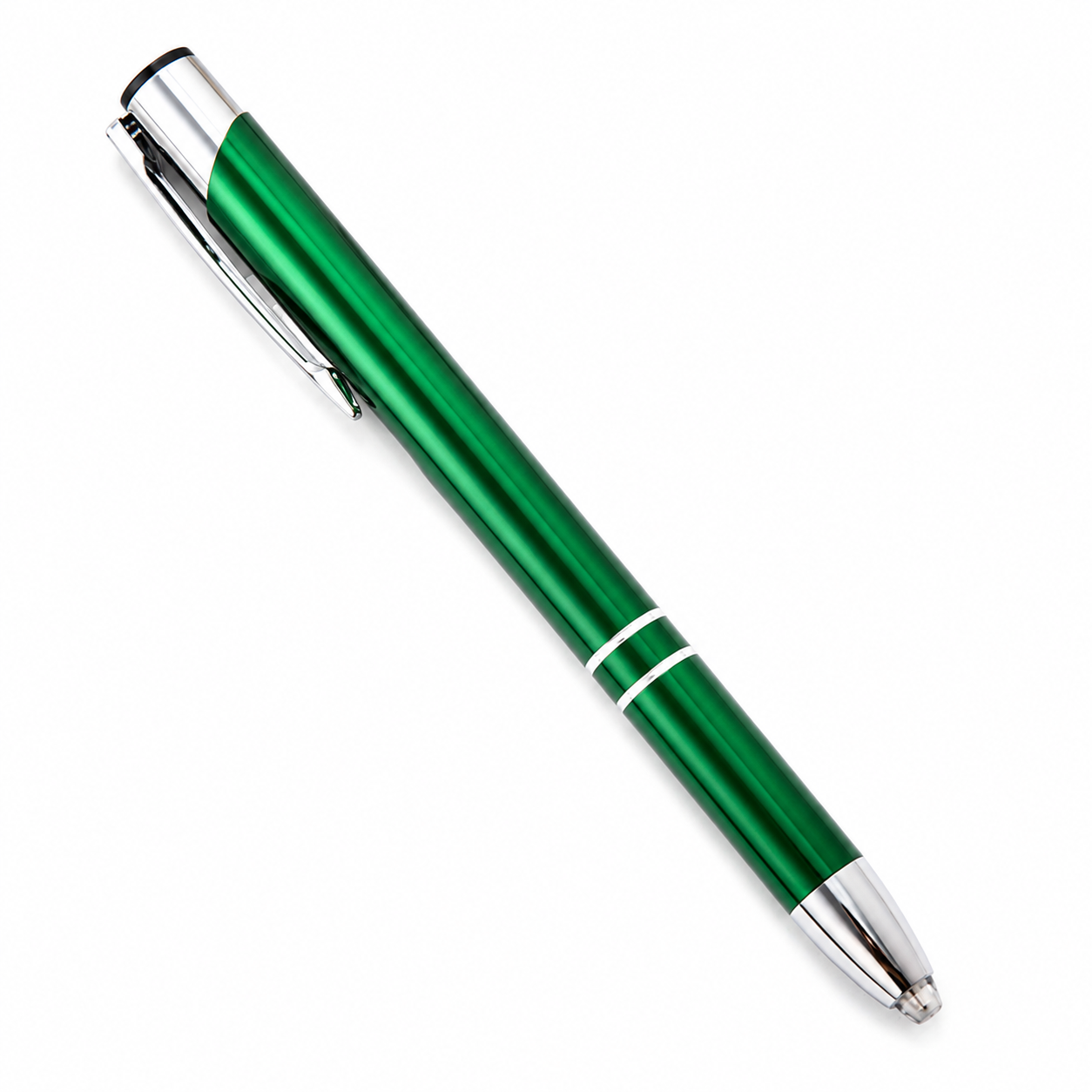 LED Lighted Tip Ballpoint Pen with Mini Flashlight