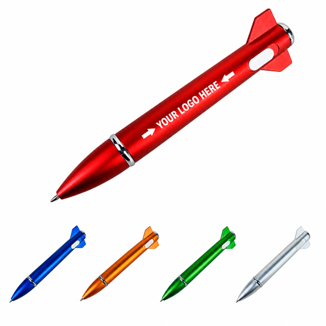 LED Rocket Missile Ballpoint Pen