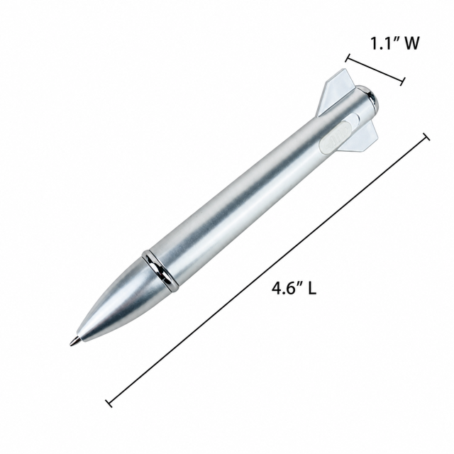 LED Rocket Missile Ballpoint Pen