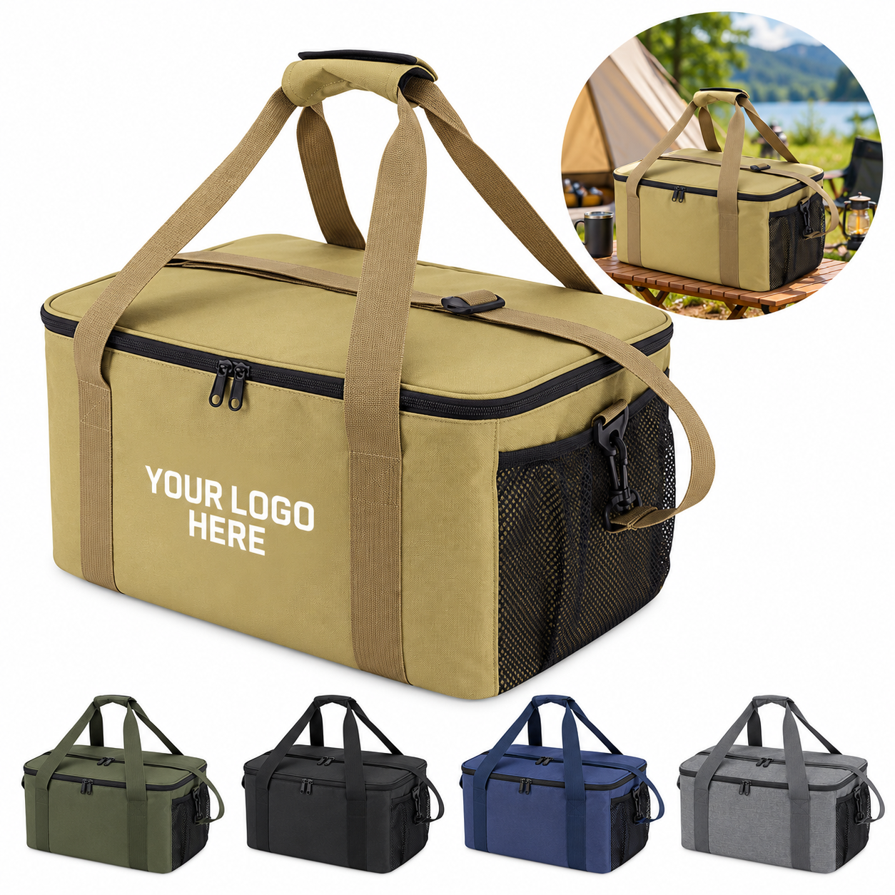 Large Capacity Outdoor Camping Gear Organizer Bag
