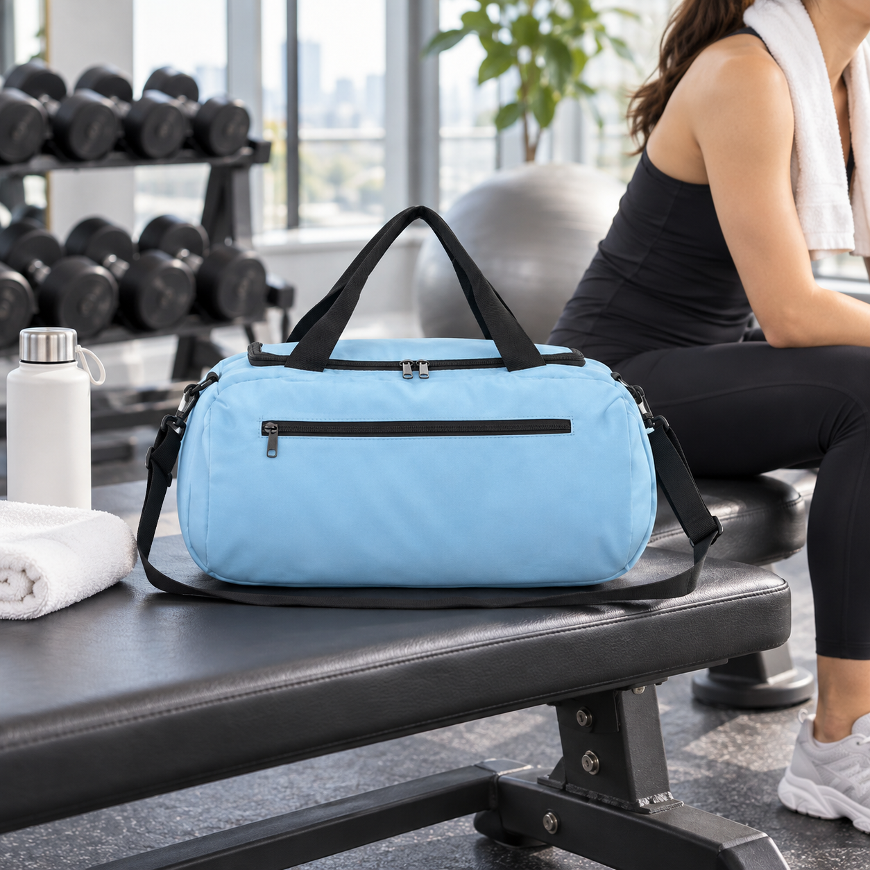 Large Capacity Oxford Single-Shoulder Fitness Travel Bag