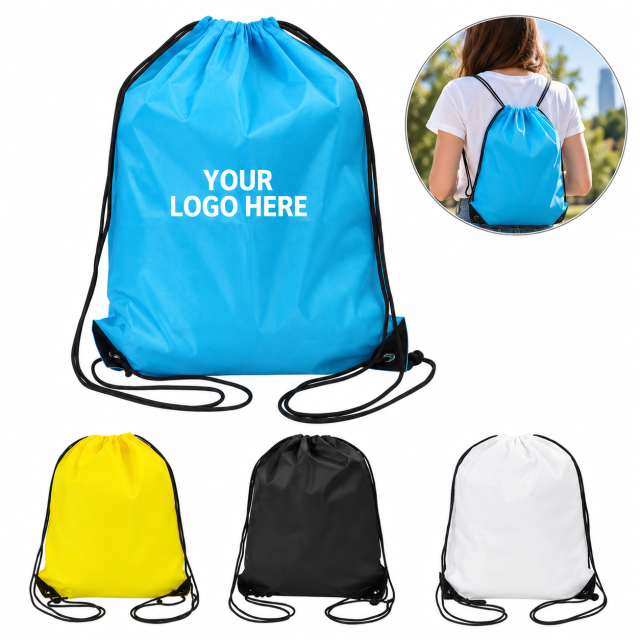 Lightweight Polyester Drawstring Backpack
