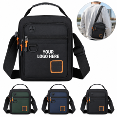 Men's Multi-Compartment Polyester Crossbody Bag