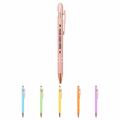 Metal Stylus Retractable Ballpoint Pen