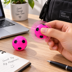 Mini Plastic Soccer Fidget Spinner Toy