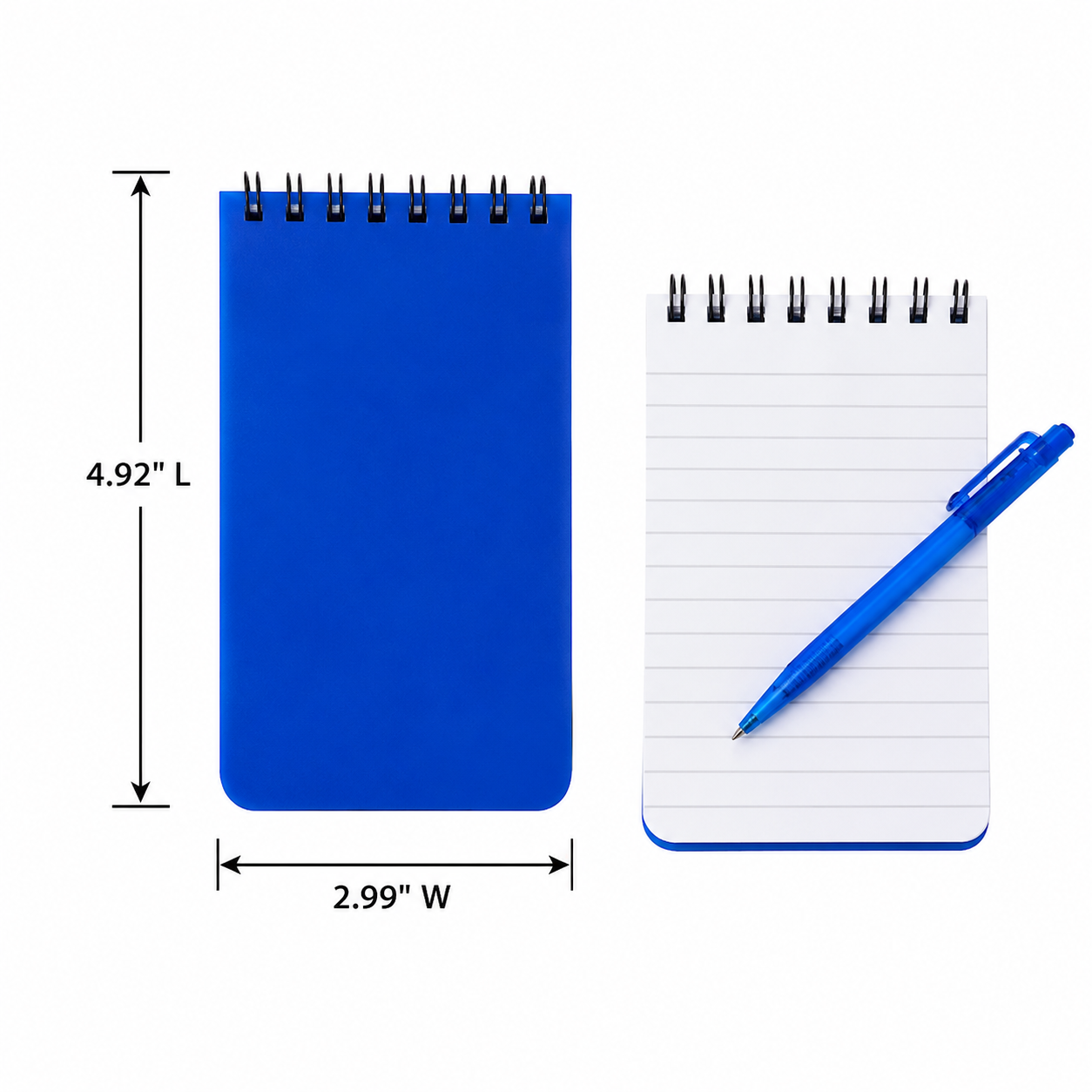 Mini Spiral Polypropylene Notebook With Pen