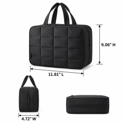 Multifunctional Hanging Toiletry Organizer Bag with Jewelry Pouch