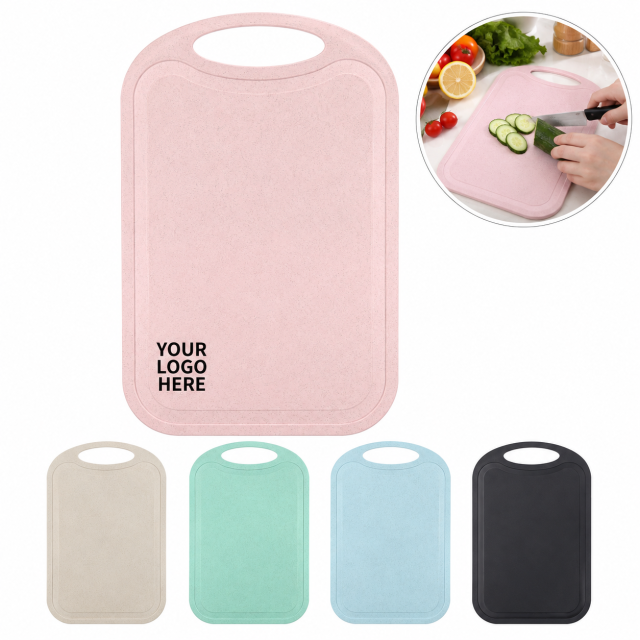 Non-Slip Plastic Cutting Board With Juice Groove