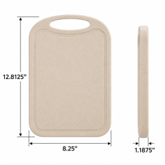 Non-Slip Plastic Cutting Board With Juice Groove