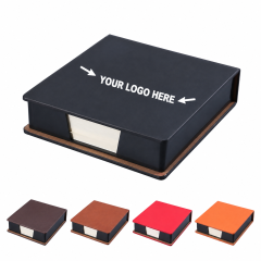PU Leather Sticky Note Storage Box