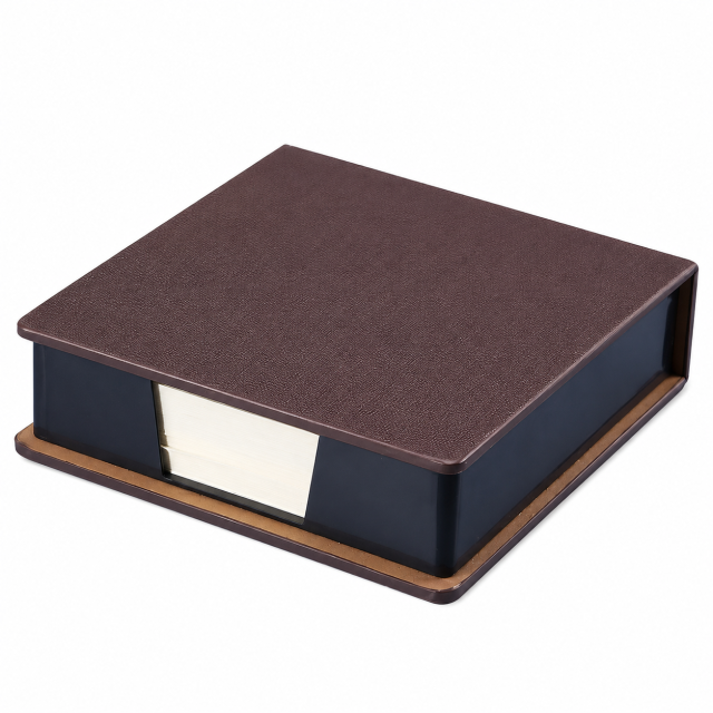 PU Leather Sticky Note Storage Box
