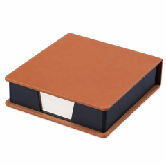 PU Leather Sticky Note Storage Box