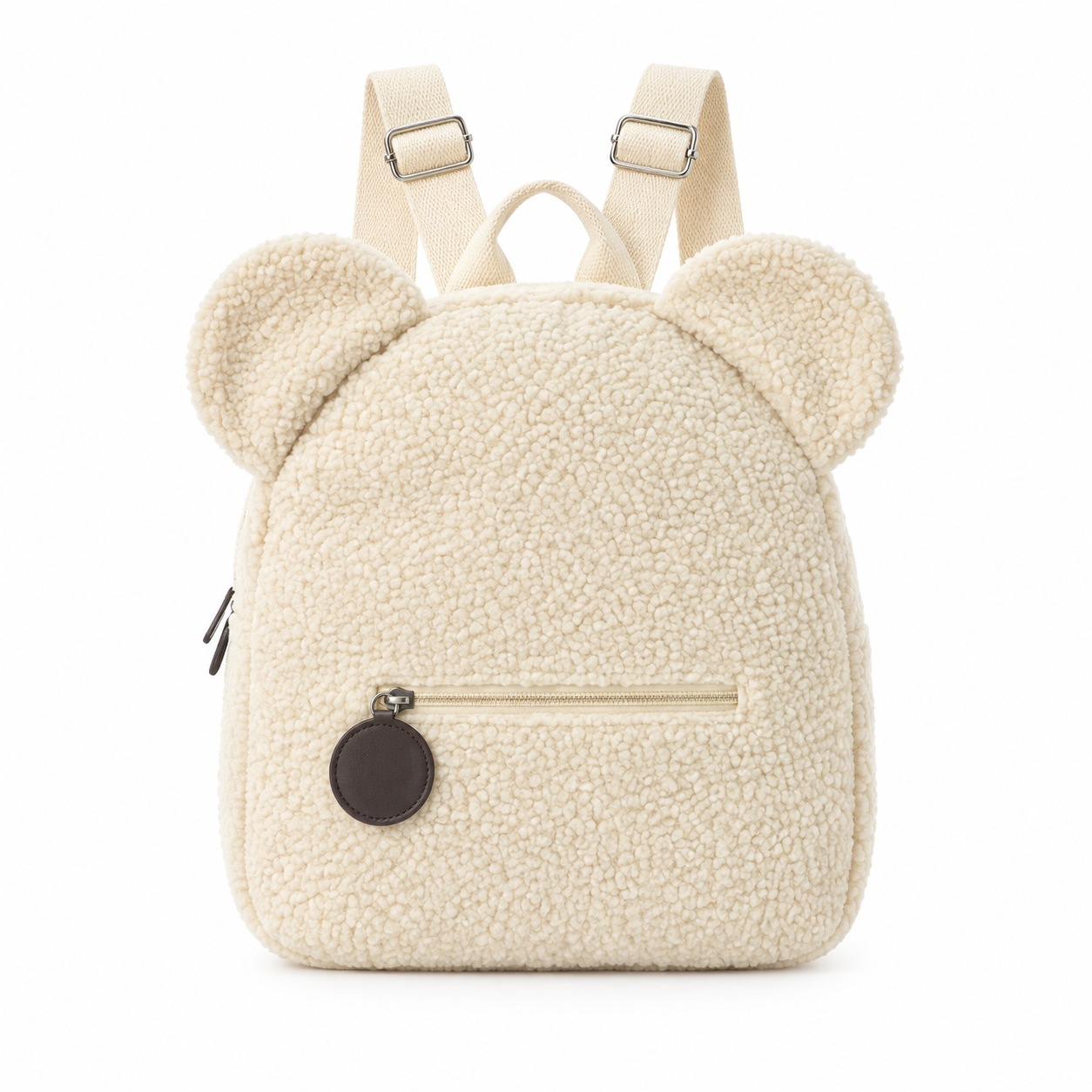 Plush Bear Ear Lamb Fleece Backpack